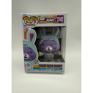 FUNKO POP! Animation Care Bears Share Bear Bunny #2145 Vinyl Figure NEW